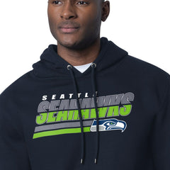 Seattle Seahawks Starter Logo Push Graphic Hoodie College Navy - NFL