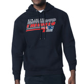 New England Patriots Starter Logo Push Graphic Hoodie Navy - NFL
