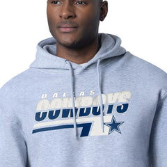 Dallas Cowboys Starter Logo Push Graphic Hoodie Gray - NFL