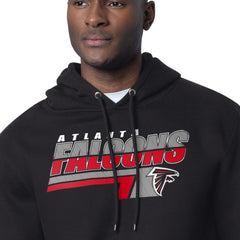 Atlanta Falcons Starter Logo Push Graphic Hoodie Black - NFL