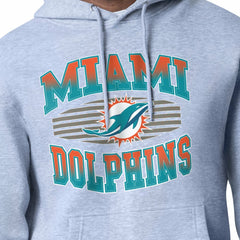 Miami Dolphins Starter Team Grit Graphic Hoodie Heather Gray - NFL