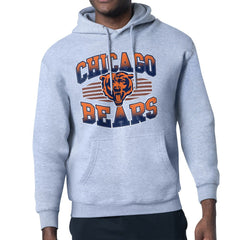 Chicago Bears Starter Team Grit Graphic Hoodie Heather Gray - NFL
