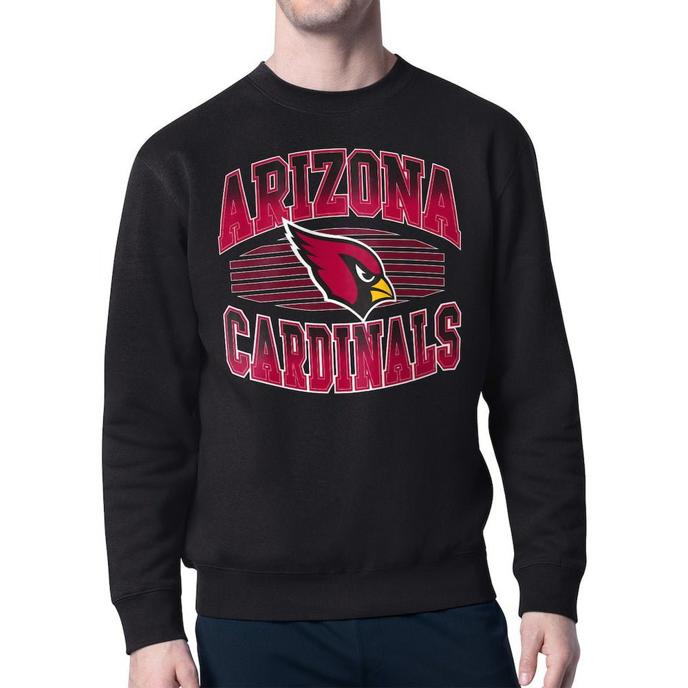 Arizona Cardinals Starter Team Grit Graphic Fleece Pullover Sweatshirt Black - NFL