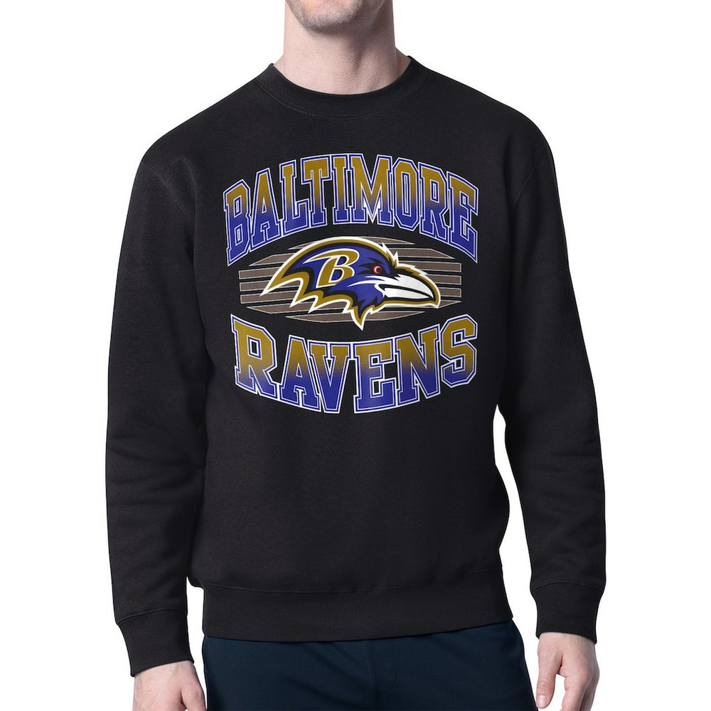 Baltimore Ravens Starter Team Grit Graphic Fleece Pullover Sweatshirt Black - NFL