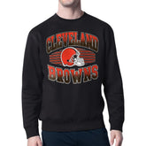 Cleveland Browns Starter Team Grit Graphic Fleece Pullover Sweatshirt Black - NFL