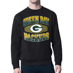 Green Bay Packers Starter Team Grit Graphic Fleece Pullover Sweatshirt Black - NFL