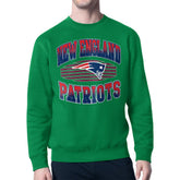 New England Patriots Starter Team Grit Graphic Fleece Pullover Sweatshirt Kelly Green - NFL