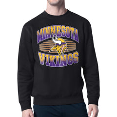 Minnesota Vikings Starter Team Grit Graphic Fleece Pullover Sweatshirt Black - NFL