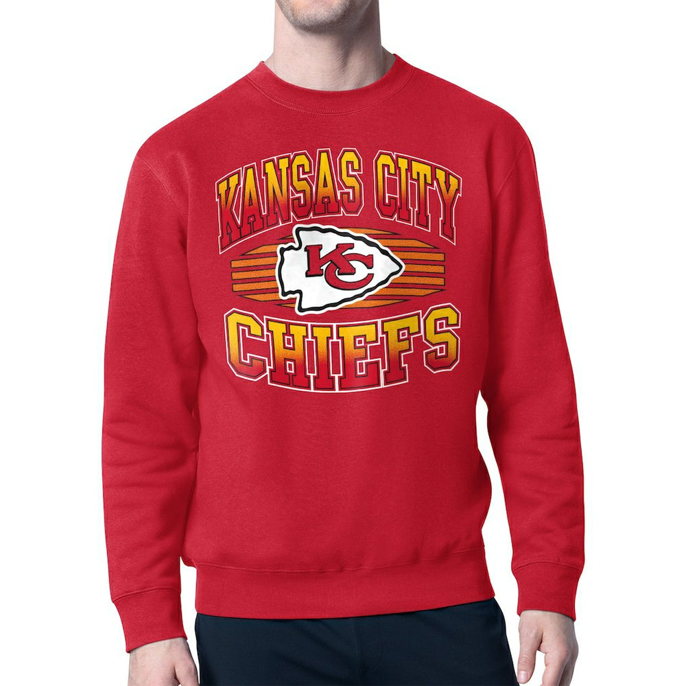 Kansas City Chiefs Starter Team Grit Graphic Fleece Pullover Sweatshirt Red - NFL