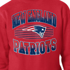 New England Patriots Starter Team Grit Graphic Fleece Pullover Sweatshirt Red - NFL