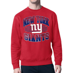 New York Giants Starter Team Grit Graphic Fleece Pullover Sweatshirt Red - NFL