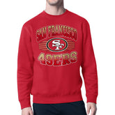 San Francisco 49ers Starter Team Grit Graphic Fleece Pullover Sweatshirt Scarlet - NFL