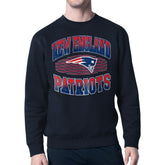 New England Patriots Starter Team Grit Graphic Fleece Pullover Sweatshirt Navy - NFL