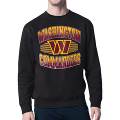 Washington Commanders Starter Team Grit Graphic Fleece Pullover Sweatshirt Black - NFL