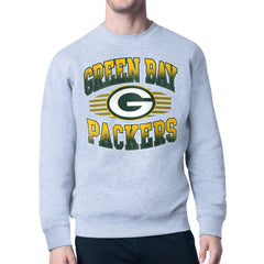 Green Bay Packers Starter Team Grit Graphic Fleece Pullover Sweatshirt Heather Gray - NFL