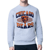 Chicago Bears Starter Team Grit Graphic Fleece Pullover Sweatshirt Heather Gray - NFL