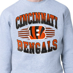 Cincinnati Bengals Starter Team Grit Graphic Fleece Pullover Sweatshirt Heather Gray - NFL