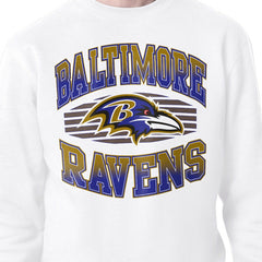 Baltimore Ravens Starter Team Grit Graphic Fleece Pullover Sweatshirt White - NFL