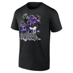 Derrick Henry Baltimore Ravens Notorious Graphic T-Shirt Black - NFL