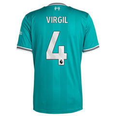Adidas Virgil van Dijk Liverpool 2025/26 Third Replica Player Jerseys - Green