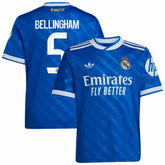 Adidas Jude Bellingham Real Madrid Youth 2025/26 Third Replica Player Jerseys - Blue