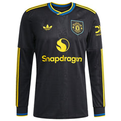 Adidas Mason Mount Manchester United 2025/26 Third Replica Long Sleeve Player Jerseys - Black