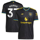 Adidas Kobbie Mainoo Manchester United 2025/26 Third Replica Player Jerseys - Black