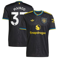 Adidas Kobbie Mainoo Manchester United 2025/26 Third Replica Player Jerseys - Black