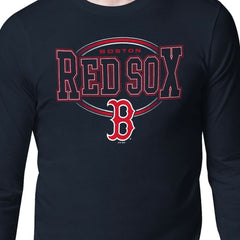 Boston Red Sox Starter Team Track Graphic Long Sleeve T-Shirt On Sale