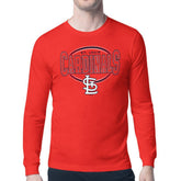 St. Louis Cardinals Starter Team Track Graphic Long Sleeve T-Shirt Clearance