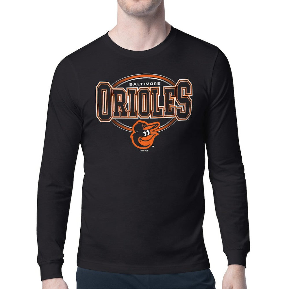 Baltimore Orioles Starter Team Track Graphic Long Sleeve T-Shirt Clearance