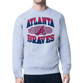 Atlanta Braves Starter Team Grit Graphic Fleece Pullover Sweatshirt discount