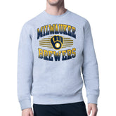 Milwaukee Brewers Starter Team Grit Graphic Fleece Pullover Sweatshirt Sale