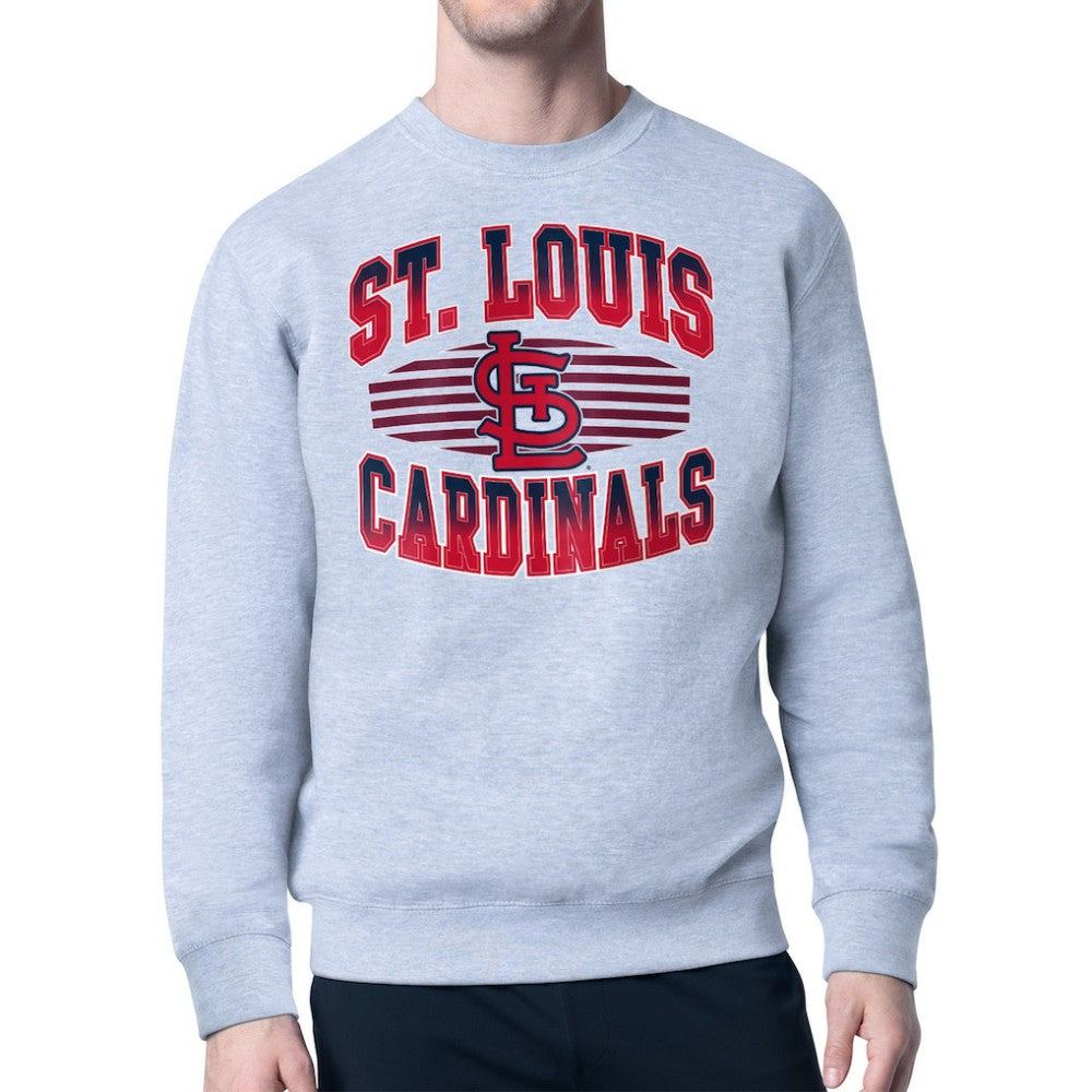 St. Louis Cardinals Starter Team Grit Graphic Fleece Pullover Sweatshirt On Sale