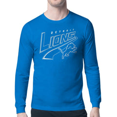 Detroit Lions Starter Modern Tailsweep Graphic Long Sleeve T-Shirt Blue - NFL