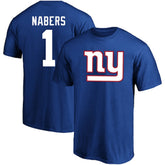 Malik Nabers New York Giants Big & Tall Player Name & Number T-Shirt Royal - Fanatics