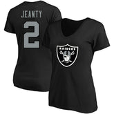 Ashton Jeanty Las Vegas Raiders Women's Plus Size Name & Number T-Shirt Black - Fanatics