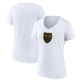 Boston Bruins Women's Primary Logo V-Neck T-Shirt White