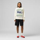Seattle Seahawks Women's Tonal Arch Sweatshirt Cream - Mitchell & Ness
