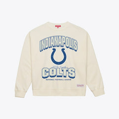 Indianapolis Colts Women's Tonal Arch Sweatshirt Cream - Mitchell & Ness