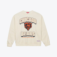 Chicago Bears Women's Tonal Arch Sweatshirt Cream - Mitchell & Ness