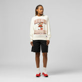 Cleveland Browns Women's Tonal Arch Sweatshirt Cream - Mitchell & Ness