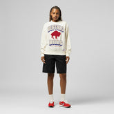 Buffalo Bills Women's Tonal Arch Sweatshirt Cream - Mitchell & Ness