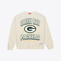 Green Bay Packers Women's Tonal Arch Sweatshirt Cream - Mitchell & Ness