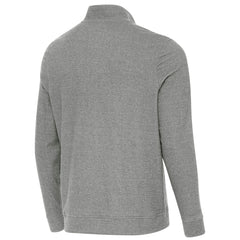 Tampa Bay Buccaneers Antigua 50th Season Subtle Quarter-Zip Sweatshirt Heather Black - NFL