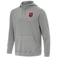 Tampa Bay Buccaneers Antigua 50th Season Cloud Hoodie Heather Black - NFL