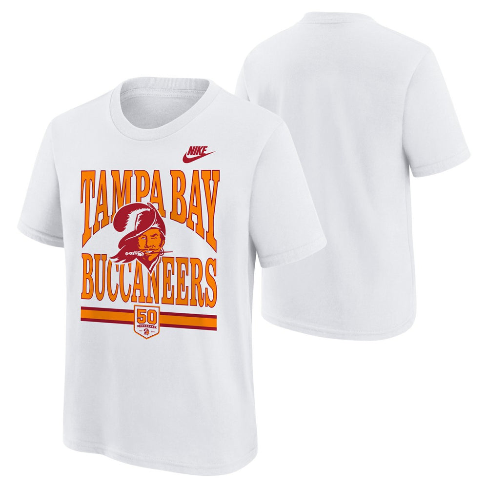 Tampa Bay Buccaneers Outerstuff Youth 50th Anniversary T-Shirt White - NFL