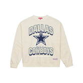 Dallas Cowboys Women's Tonal Arch Sweatshirt Cream - Mitchell & Ness