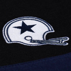 Dallas Cowboys Women's Cropped Long Sleeve Rugby Polo Black - Mitchell & Ness