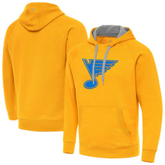 St. Louis Blues - Antigua Victory Pullover Hoodie Gold